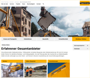 Rückbau / Erdbau - Toggenburger. Erfahrener Gesamtanbieter