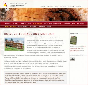 Spezialist für Bauen mit Holz, Minergie Standard - Holz Systembau: Schindlerscheibling.ch