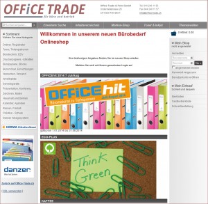 Onlineshop für Bürobedarf von Office Trade
