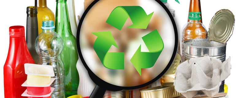 PET Flaschen und Schalen Recycling
